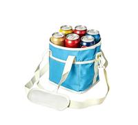 Drink Carrier Bag, 4 Bottle Water Bottle Holder, Insulated Reusable Coffee Cup Holder for Water, Drinks, Travel, Snack, Beach, Office, Gym and Family, blue, riferimento alla descrizione, Please