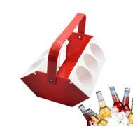 Drink Carrier with Handle Beer Travel Carry with Ice Compartment