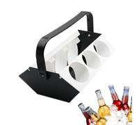 Drink Carrier with Handle Beverage Tray with Ice Compartment