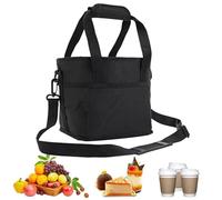 Drink Carrier, with Shoulder Strap, Waterproof Carry Bag, Portable Water Cup Holder Bag, for Picnic, Walk, Hiking, Camping, Fishing, Party, Car, Office, School