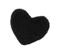 Drink Coasters, Heart Shape Placemat for Dining Table, Black | Washable Placemat Ideal for Hot Dishes and Drink, Decorative Place Setting for Dining Table Protections