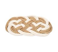 Drink Coasters Heat Insulation Cotton Jute Braided Woven Cup Cushion Table Mat for Tabletop Protection
