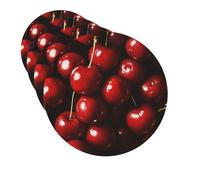 Drink Coasters Set of 4 Quick-Dry Leather Coaster Chilean cherries Coasters for Drinks Coffee Cup Mat Tabletop Protection Heat Resistant Coaster for Kitchen Bar Office Home Decor