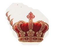 Drink Coasters Set of 4 Quick-Dry Leather Coaster red crown Coasters for Drinks Coffee Cup Mat Tabletop Protection Heat Resistant Coaster for Kitchen Bar Office Home Decor