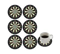 Drink Coasters - ShiningUU 4 Pcs Cork Non-Slip & Heat-Resistant Darts Mat Set | Beer Coasters for Drink Coffee Mug Wine Glass Bottle Home Pub Bar Cocktail Accessories