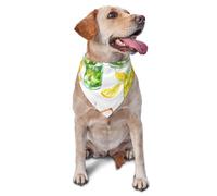Drink Cocktail Lemon IceDog Bandanas Cat Puppy Scarfs Washable Pet Handkerchief