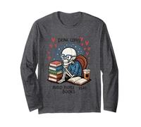 Drink Coffee Avoid People Read Books Skeleton Long Sleeve T-Shirt
