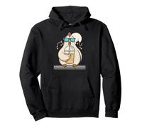 Drink cold brew coffee with a cool hen in the night city Pullover Hoodie