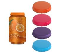 Drink Covers, Can Covers for Drinks Cans, Silicone Beverage Can Lids, Leak-Proof & Dust-Resistant Can Covers, Can Lids for Fizzy Drinks, for Outdoor Parties, Camping, and Travel