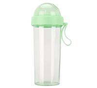 Drink Cup, Split Cup, Split Water Bottle, Dual Water Bottle, Two-Sided Water Bottle, 600ml Portable Two Straws Water Bottle Dual-Use Drink Cup for Outdoor Travel Sport(Green)