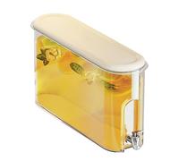 Drink Dispenser - Refrigerator Beverage Jug | Leakproof Pitcher with Spigot | Cold Water Container with Lid | Juice Holder for Lemonade Stand Daily Use | Fridge Organizer for Home Kitchen Refreshments
