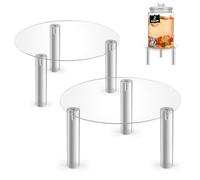 Drink Dispenser Stand, 2pcs Acrylic Water Dispenser and Beverage Dispenser Stand Only for 2 Gallon Glass Jar, Ideal for Home, Parties, and Catering Events