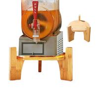 Drink Dispenser Stand - Wooden Beverage Dispenser Support | Stable Round Base | Stand Beverage Dispenserr Ideal for Party Serving, Kitchen Counter Use & Outdoor Drink Stations
