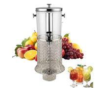 Drink Dispenser with Tap, 2.2 Gallon Beverage Dispenser with Centre Ice Core & Drip Tray, Ideal for Hot Cold Beverage, Juice, Tea, Lemonade, Party Drinks