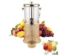 Drink Dispenser with Tap, 2.2 Gallon Beverage Dispenser with Centre Ice Core & Drip Tray, Ideal for Hot Cold Beverage, Juice, Tea, Lemonade, Party Drinks