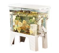Drink Dispenser With Tap, Fridge Water Dispenser, Large Cold Water Dispenser, Drink Dispenser For Parties, Beverage Machine Container With Filter For Party Drink, Juice, Iced Tea, Lemonade
