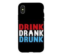 Drink Drank Drunk Bartenders Alcohol Beer Drinking Case for iPhone X/XS