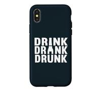 Drink Drank Drunk Bartenders Alcohol Beer Drinking Case for iPhone X/XS