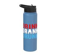 Drink Drank Drunk Bartenders Alcohol Beer Drinking Stainless Steel Insulated Water Bottle