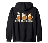 Drink Drank Drunk Beer Seagulls Beach Humour Zip Hoodie
