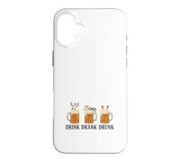 Drink Drank Drunk Beer Seagulls Drinking Saying Case for iPhone 16 Plus
