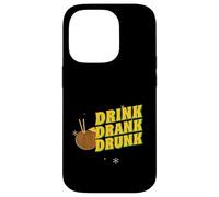 Drink Drank Drunk (Funny Drinking Party Statement) Case for iPhone 14 Pro