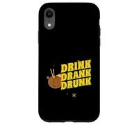 Drink Drank Drunk (Funny Drinking Party Statement) Case for iPhone XR