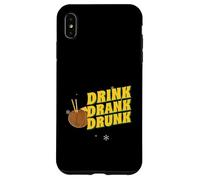 Drink Drank Drunk (Funny Drinking Party Statement) Case for iPhone XS Max