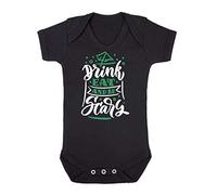 Drink eat and be Scary Potion [HALLO19] Baby Grow Vest, 6-12 Months, Black