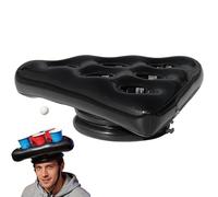 Drink Floats, Water Game Beverage Tray Hat-Shaped, Inflatable Beverage Holder Float for Drinks, Fun Summer Pool Accessory for Backyard, Park, Beer, Soda, Water, Juice, Lemonade