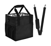 Drink Holder - Reusable Drink Holder with Adjustable Dividers and Shoulder Strap | Large Portable Cup Holder for Coffee, Juice, Beer, Water Bottles | Ideal for Delivery, Large