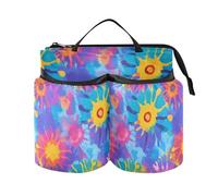 Drink Holder Suitcase Multifunctional Tie Die Colorful Aesthetic Airplane Travel Accessories Travel Gifts for World Travelers