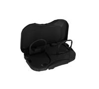 Drink Holder Tray Plastic Rack Foldable Car Back Seat with Storage Slot | Black Space-saving Design with Side Hooks, Protects Seats from Kicks, Holds 500ml Bottles, for Road Trips