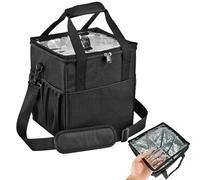 Drink Holder | with Handle 4 Compartments Adjustable Strap - The Drink Holder with Handle, for Coffee Cold and Hot Drinks Travel Camping Picnic Sports Family Outings