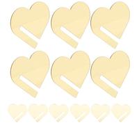 Drink Markers Wine Markers 30pcs Acrylic Heart Shaped Reusable Portable Decorative Wine Charms Tiny for Dining Bars and Homes for Dinner Parties and Weddings