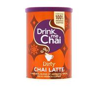 Drink Me Chai Dirty Chai Latte 200g - Spiced Chai Tea with Coffee - Instant Café Style Drink - Includes Gifty Goodness Shopping List