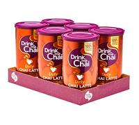 Drink Me Chai Dirty Chai Latte | Just Add Water | 100% Colombian Arabica Coffee, Secret Recipe (Pack of 6), 200g