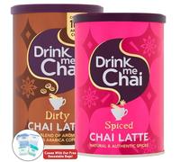 Drink Me Chai Spiced Chai Latte 250g and Dirty Chai Latte 200g