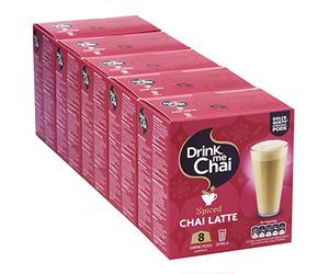 Drink Me Chai Spiced Chai Latte Dolce Gusto Compatible Pods - 8 Pods x 5 Boxes (40 Servings Total)
