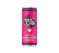 Drink Me Chai Spiced Chai Latte Ready-To-Drink 250ml (Pack of 6) Chai Latte Made With Natural and Authentic Spices | Now Available in a Cold Brew Can