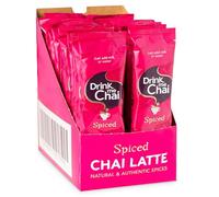 Drink Me Chai Spiced Chai Latte Sachets (Pack of 30) Just Add Milk or Water | Individually Wrapped Instant Chai Latte Powder | Natural & Authentic Masala Chai Powder Spice Blend | Gluten Free