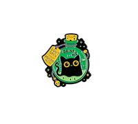 Drink Me Don’t Open Poison Inside Black Cat Potion Bottle Enamel Pin, Magic Kittens Potion Pin Brooch, Cute Gothic Gift For Black Cat Mom Mama Witchy Friend, Mystical Feline Bottle Badge Brooch, Funny