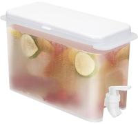 Drink, Milk, Juice Dispenser - Water Fridge Dispenser with Tap - Jug Chiller Large Dispenser for Milk, Fruit, Fusion, Ice Teas and Juices - Teapot Dispenser with Faucet (3.5L)