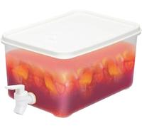 Drink, Milk, Juice Dispenser - Water Fridge Dispenser with Tap - Jug Chiller Large Dispenser for Milk, Fruit, Fusion, Ice Teas and Juices - Teapot Dispenser with Faucet (5L)