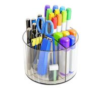 Drink Mix Organizer 360 Rotating Clear 4 Compartments Compact Rack