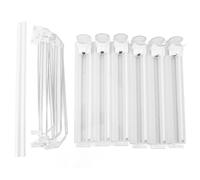 Drink Organizer for Fridge, ABS 6 - Rows Adjustable Can Dispenser, Easy - Loading Dampening Pusher, 18.9x15.0x3.1in - Steady Glide & Front - Access Storage for Soda, Beer, Wine (White)