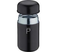 Pioneer Stainless Steel Vacuum Insulated Leak-Proof Foodpod Capsule Flask 6 Hours Hot 24 Hours Cold, Matt Black, 400 ml