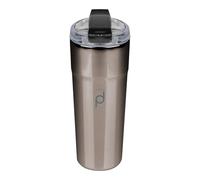 Drink Pod Metallic Range 450ml Coffee Flask, Black, Stainless Steel Double Wall Insulated Travel Cup