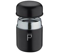 Drink Pod Stainless Steel Vacuum Insulated Leak-Proof Foodpod Capsule Flask 6 Hours Hot 24 Hours Cold, Matt Black, 280ml