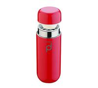 Drink Pod Vacuum Insulated Flask, 200ml, Stainless Steel with Red Coating